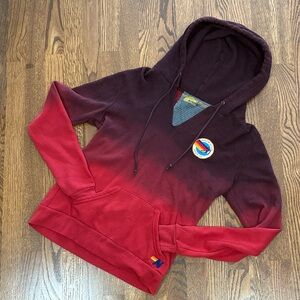 Aviator Nation Red and Black hombre Hoodie